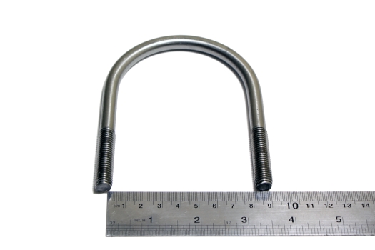 Скоба U-образная VERS RM AISI304 - 2 1/2'(D66-76*H106) M10