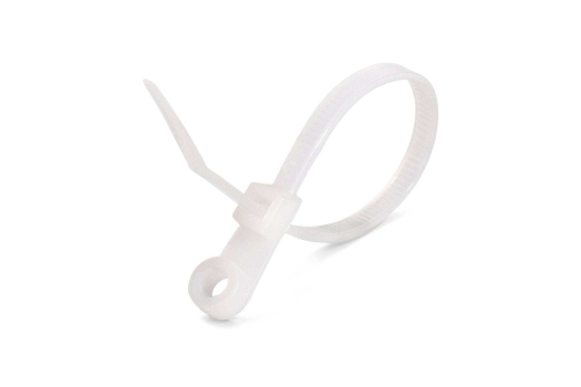 Стяжка нейлоновая КСО 5х220 (бел) (100шт) (Fortisflex)